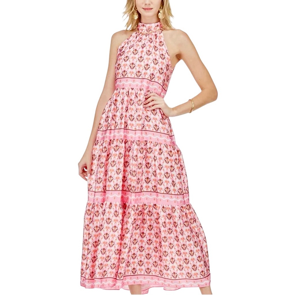 NWT Jade Melody Tam Tribeca Fans Maxi Dress